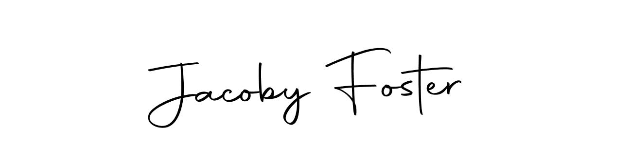 Create a beautiful signature design for name Jacoby Foster. With this signature (Autography-DOLnW) fonts, you can make a handwritten signature for free. Jacoby Foster signature style 10 images and pictures png