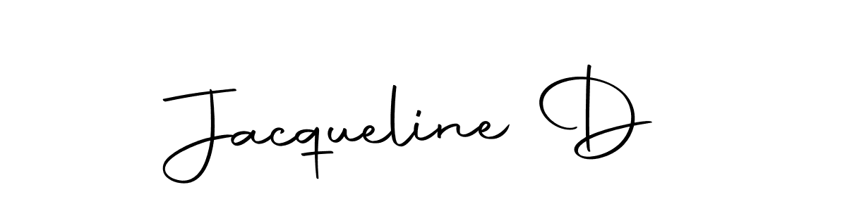 Design your own signature with our free online signature maker. With this signature software, you can create a handwritten (Autography-DOLnW) signature for name Jacqueline D. Jacqueline D signature style 10 images and pictures png