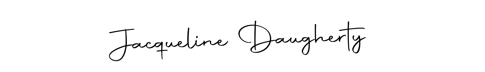 Make a beautiful signature design for name Jacqueline Daugherty. With this signature (Autography-DOLnW) style, you can create a handwritten signature for free. Jacqueline Daugherty signature style 10 images and pictures png