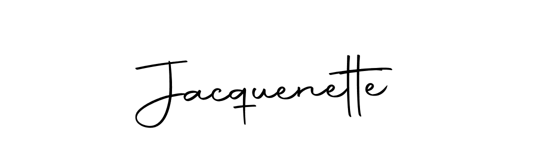 How to make Jacquenette signature? Autography-DOLnW is a professional autograph style. Create handwritten signature for Jacquenette name. Jacquenette signature style 10 images and pictures png