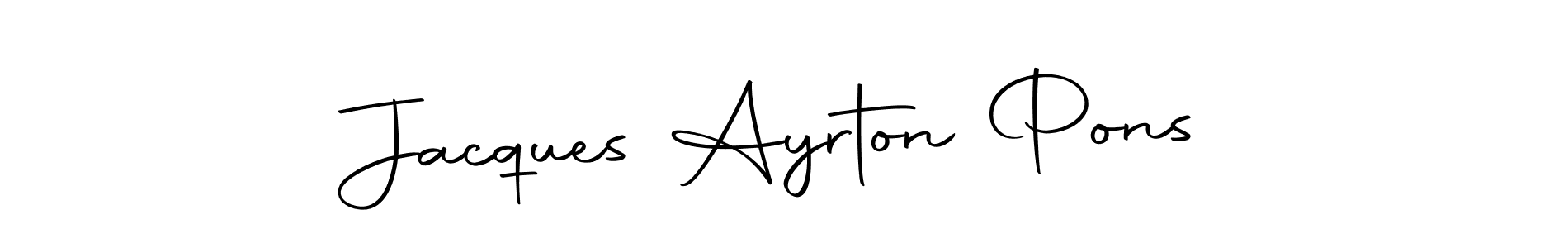 Make a short Jacques Ayrton Pons signature style. Manage your documents anywhere anytime using Autography-DOLnW. Create and add eSignatures, submit forms, share and send files easily. Jacques Ayrton Pons signature style 10 images and pictures png