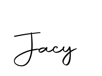 Use a signature maker to create a handwritten signature online. With this signature software, you can design (Autography-DOLnW) your own signature for name Jacy. Jacy signature style 10 images and pictures png