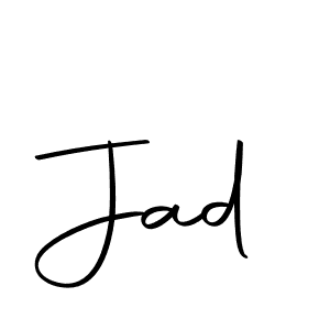 Design your own signature with our free online signature maker. With this signature software, you can create a handwritten (Autography-DOLnW) signature for name Jad. Jad signature style 10 images and pictures png