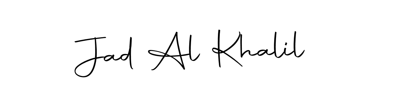 Jad Al Khalil stylish signature style. Best Handwritten Sign (Autography-DOLnW) for my name. Handwritten Signature Collection Ideas for my name Jad Al Khalil. Jad Al Khalil signature style 10 images and pictures png