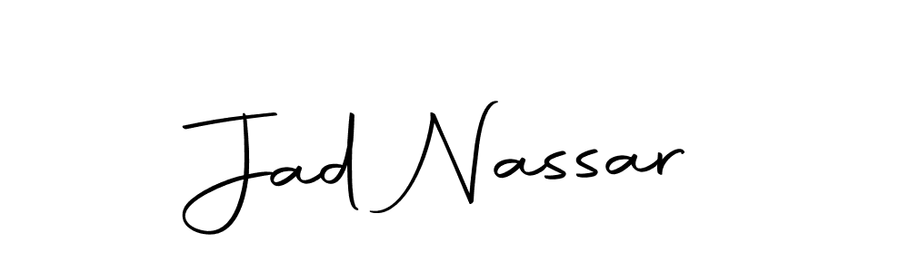 if you are searching for the best signature style for your name Jad Nassar. so please give up your signature search. here we have designed multiple signature styles  using Autography-DOLnW. Jad Nassar signature style 10 images and pictures png