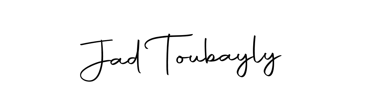 Here are the top 10 professional signature styles for the name Jad Toubayly. These are the best autograph styles you can use for your name. Jad Toubayly signature style 10 images and pictures png