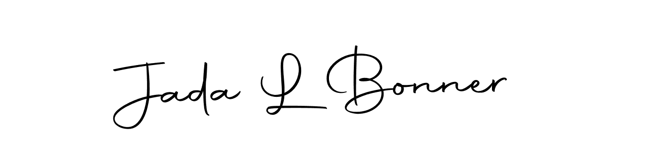 You should practise on your own different ways (Autography-DOLnW) to write your name (Jada L Bonner) in signature. don't let someone else do it for you. Jada L Bonner signature style 10 images and pictures png