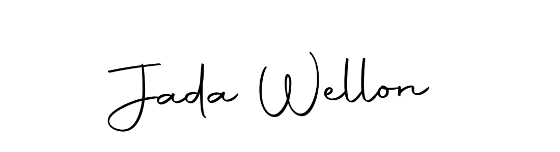 How to make Jada Wellon name signature. Use Autography-DOLnW style for creating short signs online. This is the latest handwritten sign. Jada Wellon signature style 10 images and pictures png