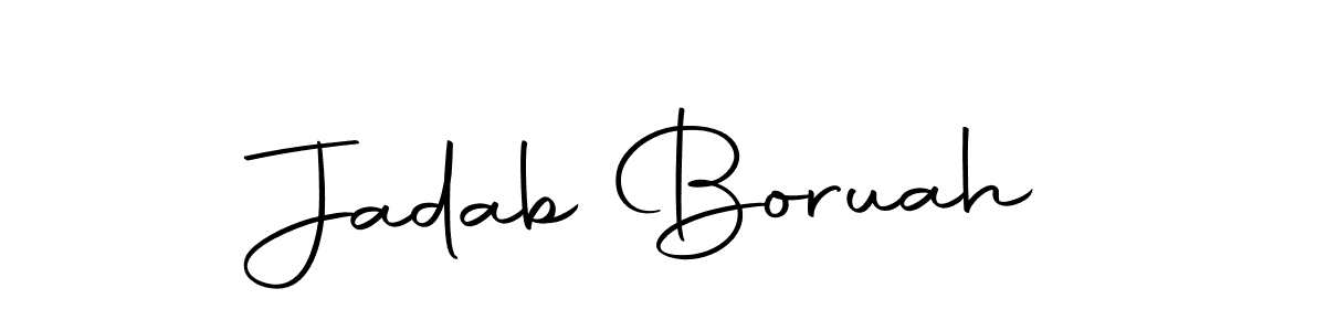 Jadab Boruah stylish signature style. Best Handwritten Sign (Autography-DOLnW) for my name. Handwritten Signature Collection Ideas for my name Jadab Boruah. Jadab Boruah signature style 10 images and pictures png