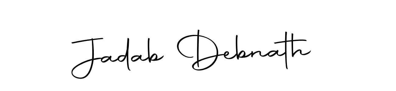 Similarly Autography-DOLnW is the best handwritten signature design. Signature creator online .You can use it as an online autograph creator for name Jadab Debnath. Jadab Debnath signature style 10 images and pictures png