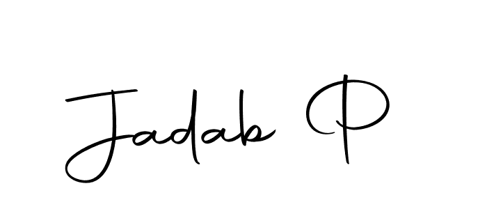 Make a beautiful signature design for name Jadab P. Use this online signature maker to create a handwritten signature for free. Jadab P signature style 10 images and pictures png