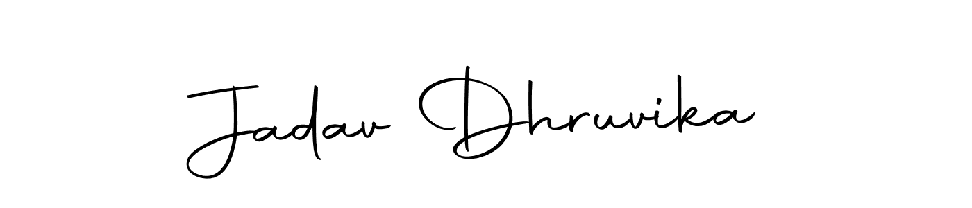Use a signature maker to create a handwritten signature online. With this signature software, you can design (Autography-DOLnW) your own signature for name Jadav Dhruvika. Jadav Dhruvika signature style 10 images and pictures png