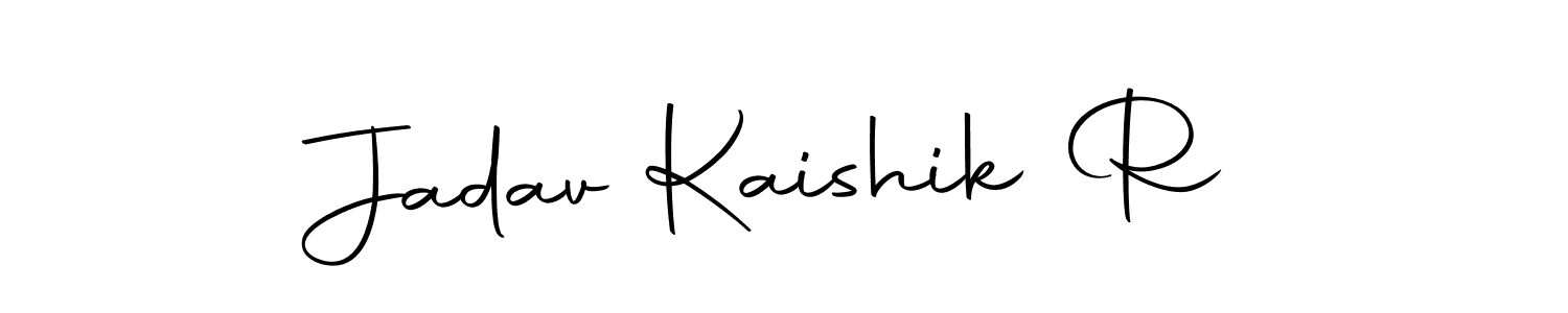 It looks lik you need a new signature style for name Jadav Kaishik R. Design unique handwritten (Autography-DOLnW) signature with our free signature maker in just a few clicks. Jadav Kaishik R signature style 10 images and pictures png