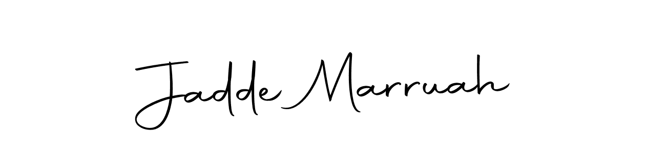 Make a beautiful signature design for name Jadde Marruah. With this signature (Autography-DOLnW) style, you can create a handwritten signature for free. Jadde Marruah signature style 10 images and pictures png