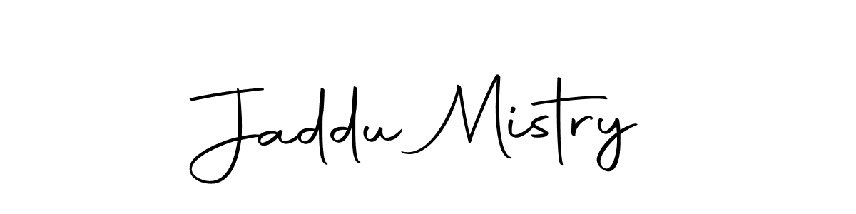 Jaddu Mistry stylish signature style. Best Handwritten Sign (Autography-DOLnW) for my name. Handwritten Signature Collection Ideas for my name Jaddu Mistry. Jaddu Mistry signature style 10 images and pictures png