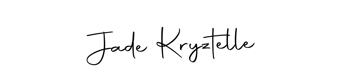 if you are searching for the best signature style for your name Jade Kryztelle. so please give up your signature search. here we have designed multiple signature styles  using Autography-DOLnW. Jade Kryztelle signature style 10 images and pictures png