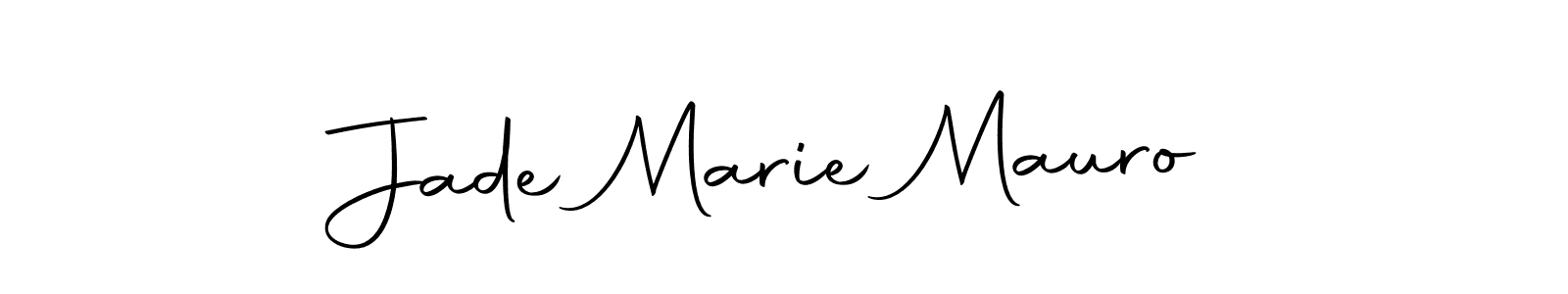 You should practise on your own different ways (Autography-DOLnW) to write your name (Jade Marie Mauro) in signature. don't let someone else do it for you. Jade Marie Mauro signature style 10 images and pictures png