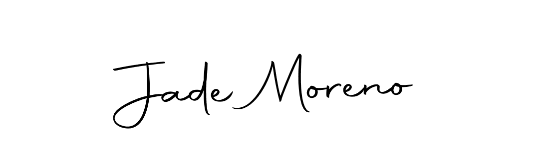 You should practise on your own different ways (Autography-DOLnW) to write your name (Jade Moreno) in signature. don't let someone else do it for you. Jade Moreno signature style 10 images and pictures png