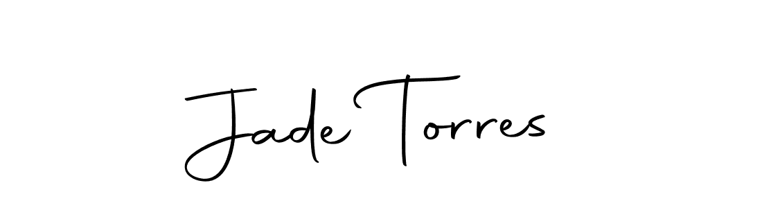 You should practise on your own different ways (Autography-DOLnW) to write your name (Jade Torres) in signature. don't let someone else do it for you. Jade Torres signature style 10 images and pictures png