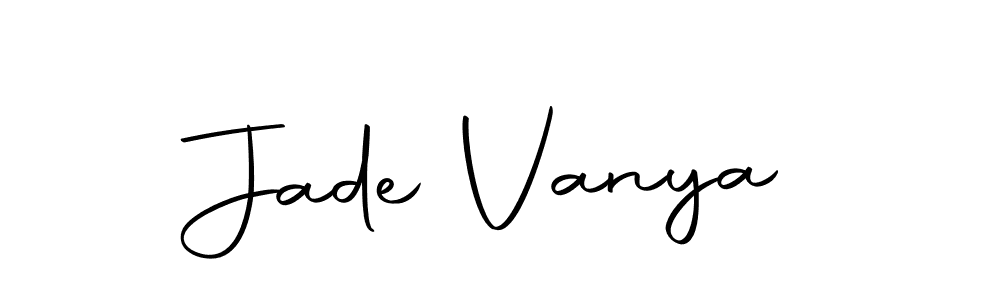 You can use this online signature creator to create a handwritten signature for the name Jade Vanya. This is the best online autograph maker. Jade Vanya signature style 10 images and pictures png