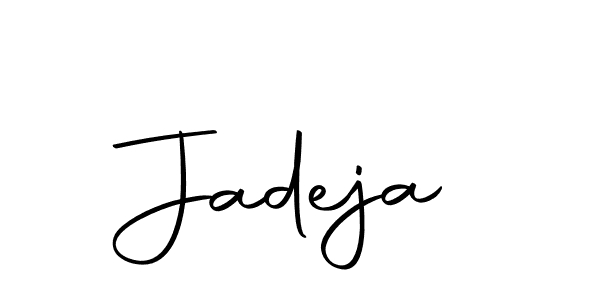 Create a beautiful signature design for name Jadeja. With this signature (Autography-DOLnW) fonts, you can make a handwritten signature for free. Jadeja signature style 10 images and pictures png