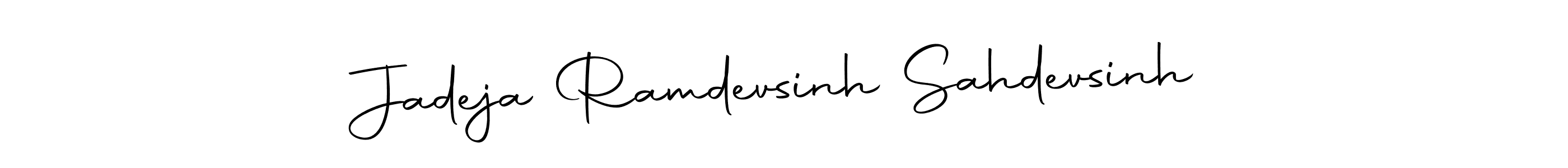Similarly Autography-DOLnW is the best handwritten signature design. Signature creator online .You can use it as an online autograph creator for name Jadeja Ramdevsinh Sahdevsinh. Jadeja Ramdevsinh Sahdevsinh signature style 10 images and pictures png