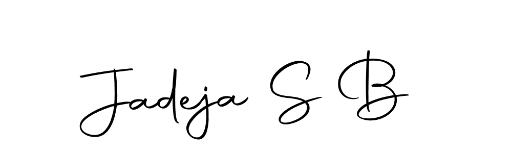 It looks lik you need a new signature style for name Jadeja S B. Design unique handwritten (Autography-DOLnW) signature with our free signature maker in just a few clicks. Jadeja S B signature style 10 images and pictures png