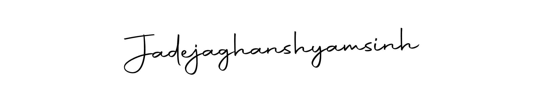 Design your own signature with our free online signature maker. With this signature software, you can create a handwritten (Autography-DOLnW) signature for name Jadejaghanshyamsinh. Jadejaghanshyamsinh signature style 10 images and pictures png