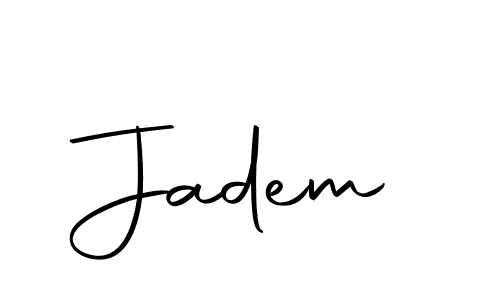 How to make Jadem signature? Autography-DOLnW is a professional autograph style. Create handwritten signature for Jadem name. Jadem signature style 10 images and pictures png