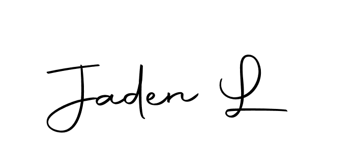 Similarly Autography-DOLnW is the best handwritten signature design. Signature creator online .You can use it as an online autograph creator for name Jaden L. Jaden L signature style 10 images and pictures png