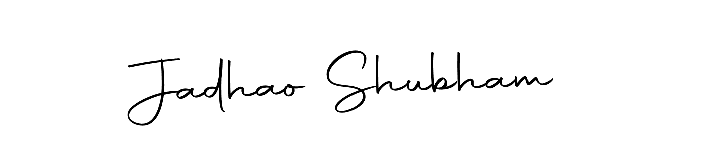 How to make Jadhao Shubham name signature. Use Autography-DOLnW style for creating short signs online. This is the latest handwritten sign. Jadhao Shubham signature style 10 images and pictures png