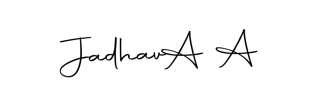 Also You can easily find your signature by using the search form. We will create Jadhav  A A name handwritten signature images for you free of cost using Autography-DOLnW sign style. Jadhav  A A signature style 10 images and pictures png
