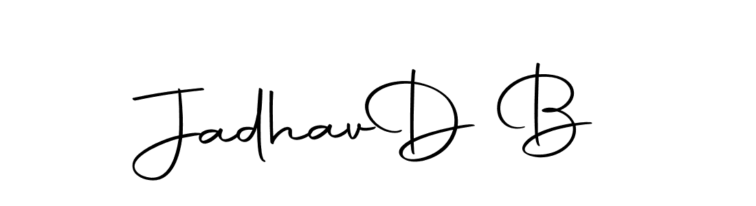 Design your own signature with our free online signature maker. With this signature software, you can create a handwritten (Autography-DOLnW) signature for name Jadhav  D B. Jadhav  D B signature style 10 images and pictures png