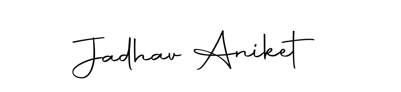 if you are searching for the best signature style for your name Jadhav Aniket. so please give up your signature search. here we have designed multiple signature styles  using Autography-DOLnW. Jadhav Aniket signature style 10 images and pictures png