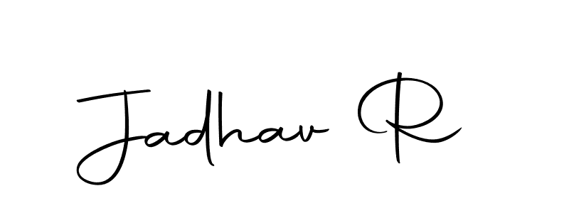 The best way (Autography-DOLnW) to make a short signature is to pick only two or three words in your name. The name Jadhav R include a total of six letters. For converting this name. Jadhav R signature style 10 images and pictures png