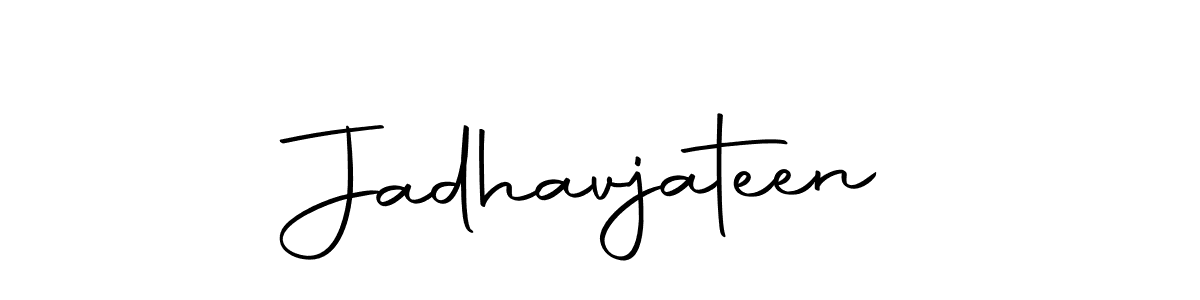 How to make Jadhavjateen name signature. Use Autography-DOLnW style for creating short signs online. This is the latest handwritten sign. Jadhavjateen signature style 10 images and pictures png