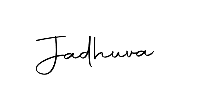 You should practise on your own different ways (Autography-DOLnW) to write your name (Jadhuva) in signature. don't let someone else do it for you. Jadhuva signature style 10 images and pictures png