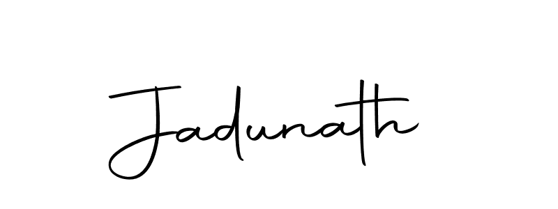 Jadunath stylish signature style. Best Handwritten Sign (Autography-DOLnW) for my name. Handwritten Signature Collection Ideas for my name Jadunath. Jadunath signature style 10 images and pictures png