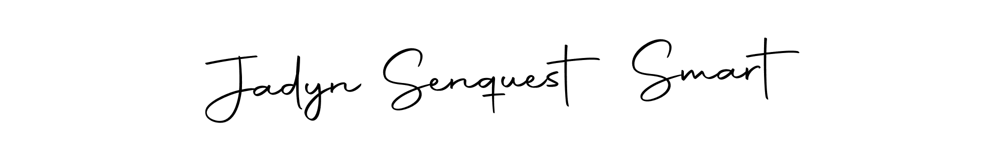 You should practise on your own different ways (Autography-DOLnW) to write your name (Jadyn Senquest Smart) in signature. don't let someone else do it for you. Jadyn Senquest Smart signature style 10 images and pictures png