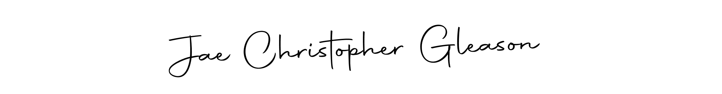 Make a beautiful signature design for name Jae Christopher Gleason. With this signature (Autography-DOLnW) style, you can create a handwritten signature for free. Jae Christopher Gleason signature style 10 images and pictures png