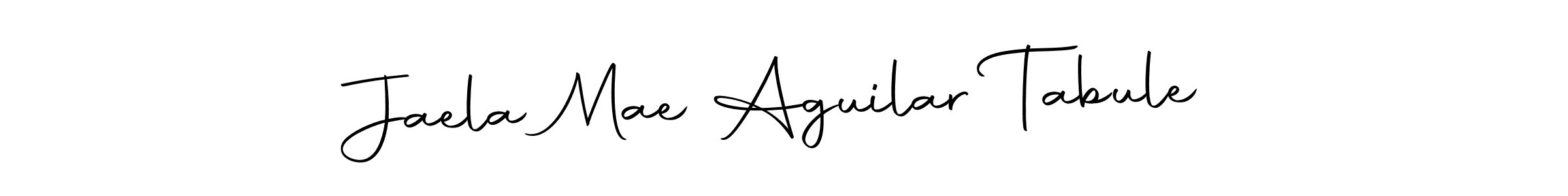 This is the best signature style for the Jaela Mae Aguilar Tabule name. Also you like these signature font (Autography-DOLnW). Mix name signature. Jaela Mae Aguilar Tabule signature style 10 images and pictures png