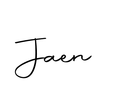 Create a beautiful signature design for name Jaen. With this signature (Autography-DOLnW) fonts, you can make a handwritten signature for free. Jaen signature style 10 images and pictures png