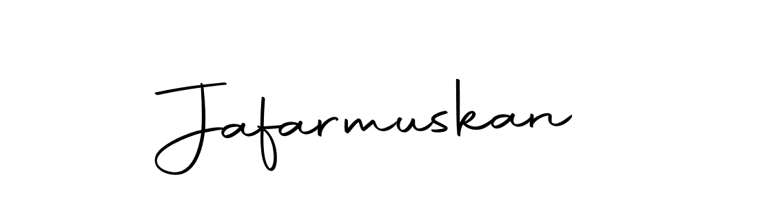 Use a signature maker to create a handwritten signature online. With this signature software, you can design (Autography-DOLnW) your own signature for name Jafarmuskan. Jafarmuskan signature style 10 images and pictures png