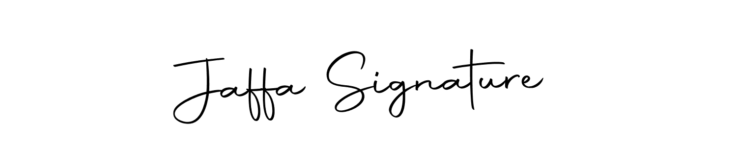 How to make Jaffa Signature name signature. Use Autography-DOLnW style for creating short signs online. This is the latest handwritten sign. Jaffa Signature signature style 10 images and pictures png