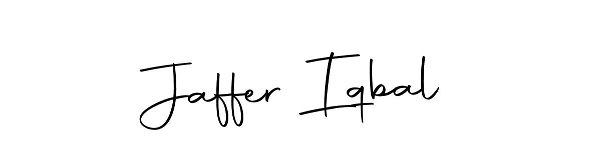 You should practise on your own different ways (Autography-DOLnW) to write your name (Jaffer Iqbal) in signature. don't let someone else do it for you. Jaffer Iqbal signature style 10 images and pictures png