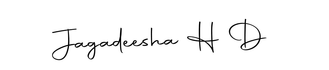 Use a signature maker to create a handwritten signature online. With this signature software, you can design (Autography-DOLnW) your own signature for name Jagadeesha H D. Jagadeesha H D signature style 10 images and pictures png