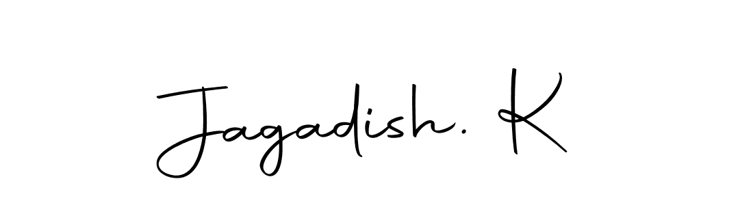 Create a beautiful signature design for name Jagadish. K. With this signature (Autography-DOLnW) fonts, you can make a handwritten signature for free. Jagadish. K signature style 10 images and pictures png