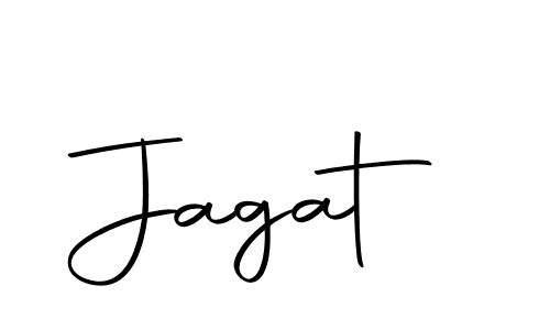 Design your own signature with our free online signature maker. With this signature software, you can create a handwritten (Autography-DOLnW) signature for name Jagat. Jagat signature style 10 images and pictures png