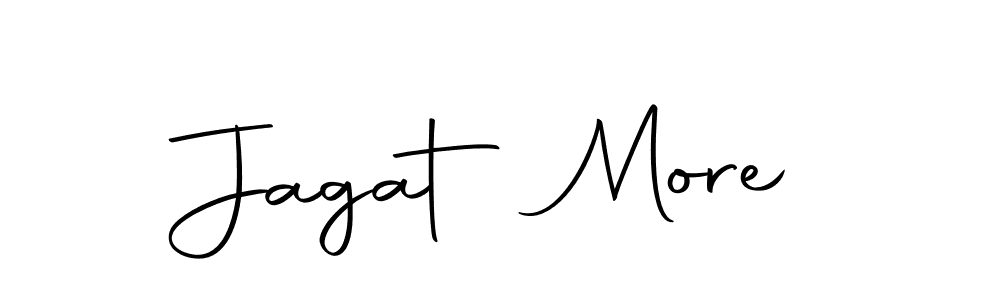 Use a signature maker to create a handwritten signature online. With this signature software, you can design (Autography-DOLnW) your own signature for name Jagat More. Jagat More signature style 10 images and pictures png