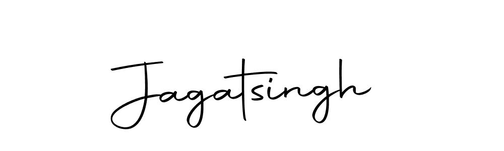 Use a signature maker to create a handwritten signature online. With this signature software, you can design (Autography-DOLnW) your own signature for name Jagatsingh. Jagatsingh signature style 10 images and pictures png